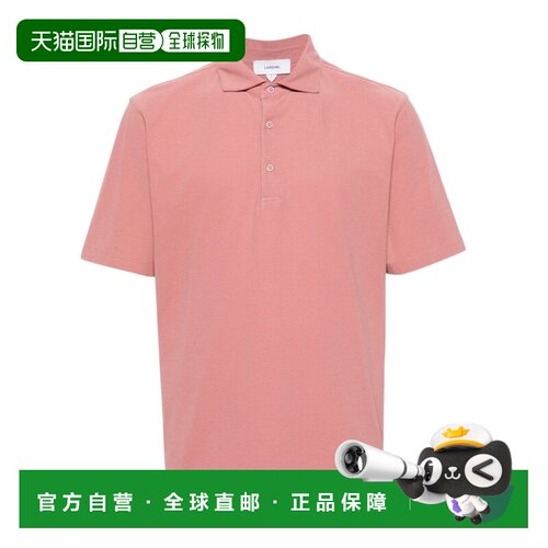 欧洲直邮LARDINI 男士T恤 EQLPMC80EQ62027610 SS2024粉红色短袖