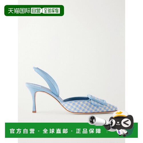 香港直邮MANOLO BLAHNIK 莫罗 伯拉尼克 女士 Mayslibi 70 山羊皮