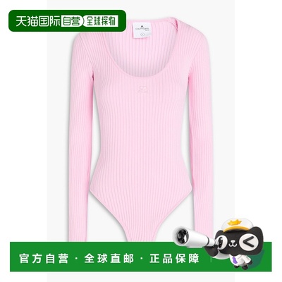 1h可退 香港直邮Courreges 女士 罗纹针织连体衣 423MBD050FI0001