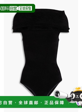 1h可退 香港直邮Alaia 女士 短袖连体衣 AA9B02304M487 black黑色