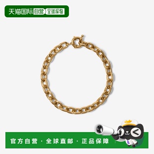 自营欧洲直邮Burberry博柏利 Charm系列男士金色黄铜链环手链