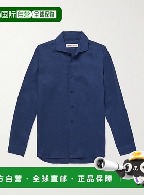 1h可退 香港直邮Orlebar Brown 男士 Giles 修身亚麻衬衫 269328