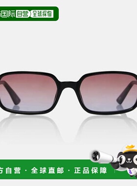 1h可退 香港直邮Chloe 蔻依 女士 Judy 矩形太阳眼镜 black黑色