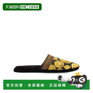 YEW030 74I 香港直邮Versace 徽标印花棉拖鞋