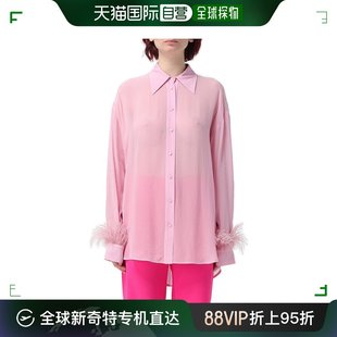 102855Z1XACIRCE 香港直邮Pinko 女士 品高 半透明长袖 乔其纱衬衫