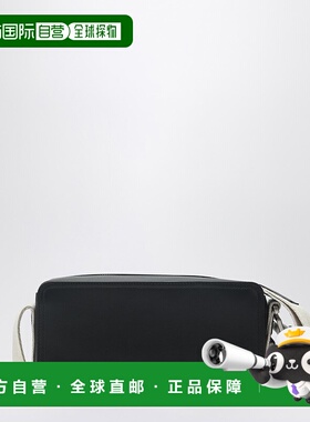 香港直邮Jacquemus 男士 The Horizontal 黑色肩包(麻绳色) 23EBA