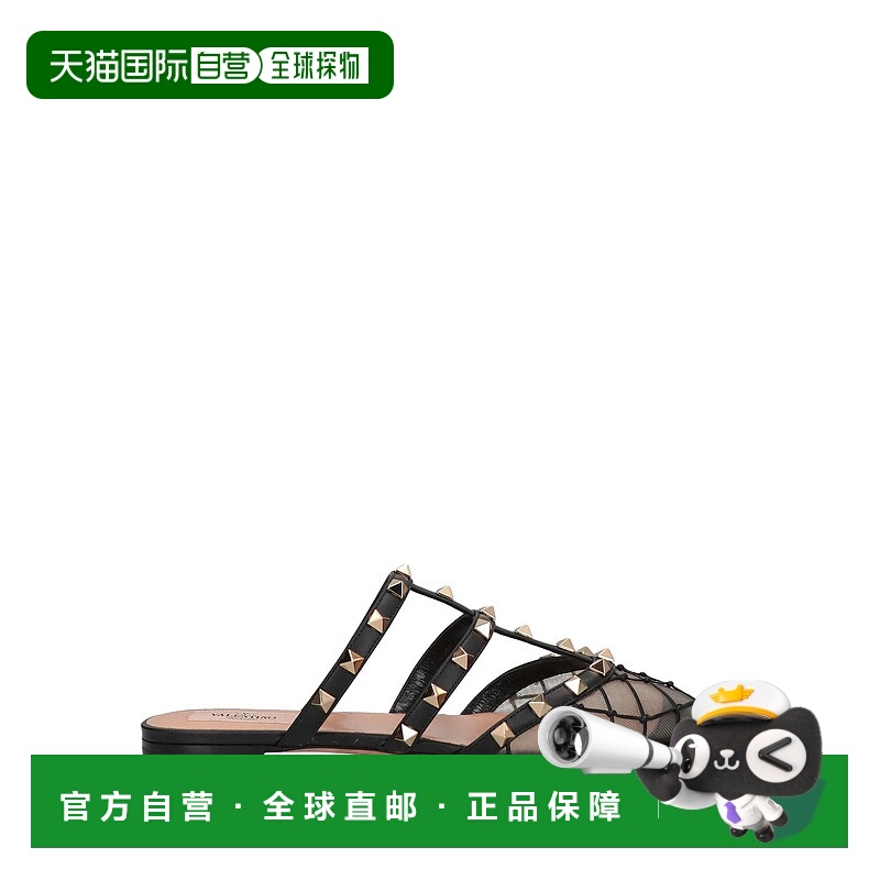 香港直邮valentino 华伦天奴 女士 Mules 木屐 black黑色 舒适时