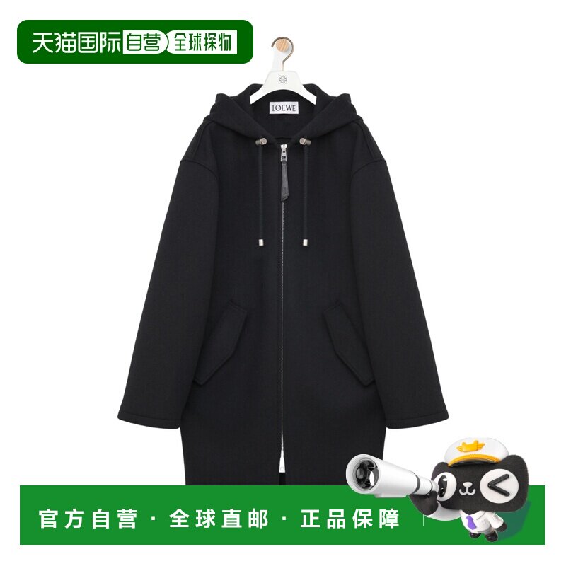 香港直邮LOEWE 男士外套 H526Y01WE61100 SS2026 黑色 长袖大衣