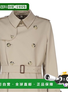 1h可退 香港直邮Burberry 巴宝莉 男士 KENSINGTON 棉质风衣 8079