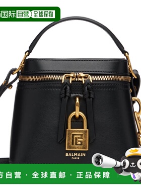 1h可退 香港直邮Balmain 巴尔曼 女士 黑色 Pulse Vanity 手提包