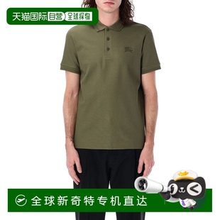 香港直邮Burberry 男士 1h可退 巴宝莉 green绿色 Polo衫 8099164