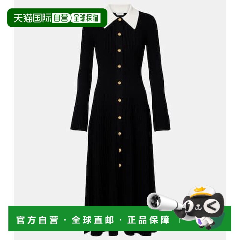 1h可退 香港直邮Simkhai 女士 Philippa 衬衫式连衣裙 black黑色