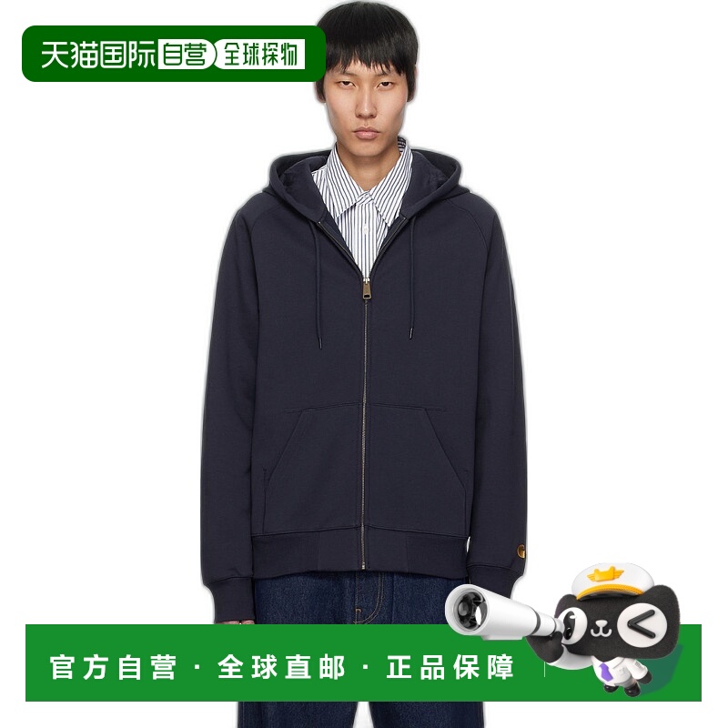 香港直邮CARHARTT WIP 男士 海军蓝 Chase 连帽衫 I033664
