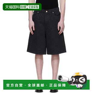 男士 牛仔短裤 黑色 Monogram MSP26TR Laser 香港直邮Casablanca
