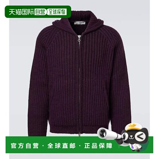 1h可退 香港直邮Our Legacy 男士 Level 罗纹针织羊毛拉链连帽衫