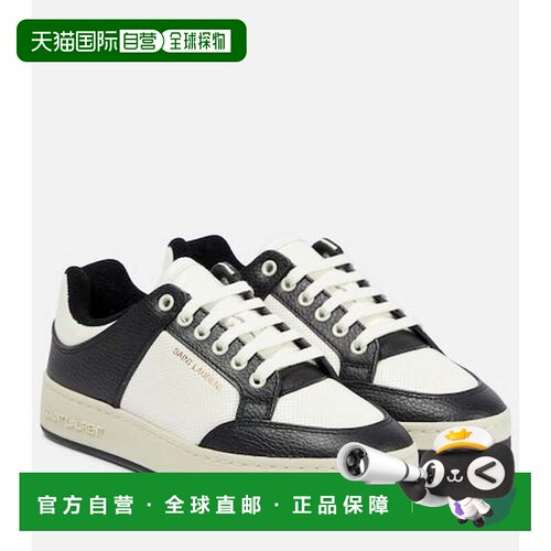 1h可退 香港直邮Saint Laurent 圣罗兰 女士 SL/61 皮质运动鞋