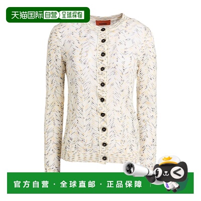 1h可退 香港直邮MISSONI 米索尼 女士 羊绒混纺开衫 beige米色 舒