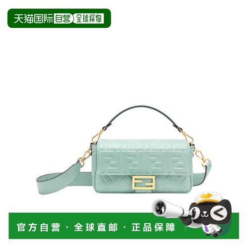 香港直邮Fendi Baguette中号翻盖手提包单肩包斜挎包 8BR600A72V