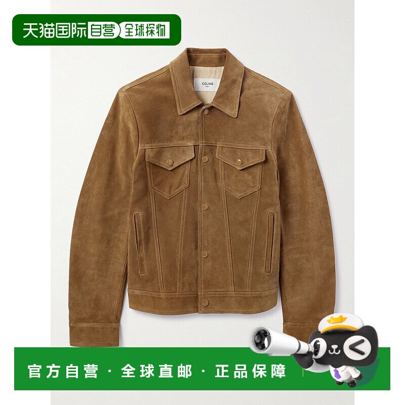 香港直邮Celine 思琳 男士 剖层小牛皮卡车司机夹克 2EJ74039F