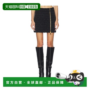 拉链花呢半身裙 1h可退 女士 巴尔曼 FF0LBB10KJ 香港直邮Balmain