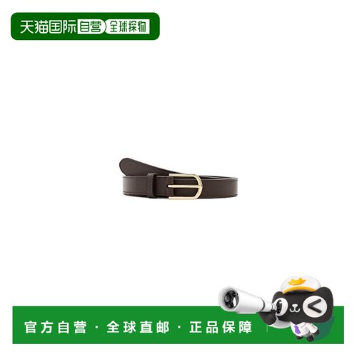 美国直邮Lauren Ralph Lauren 女士 圆边搭扣皮革细款皮带