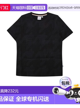 香港直邮BOSS KIDS 男童 RTW T恤童装 J5122209B black黑色 舒适