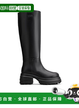 香港直邮Tod's 圆头拉链长筒靴时装靴 XXW84K0HN40GOC