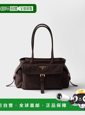 欧洲直邮PRADA (2025) Prada Explore 纳帕皮革托特包斜挎包