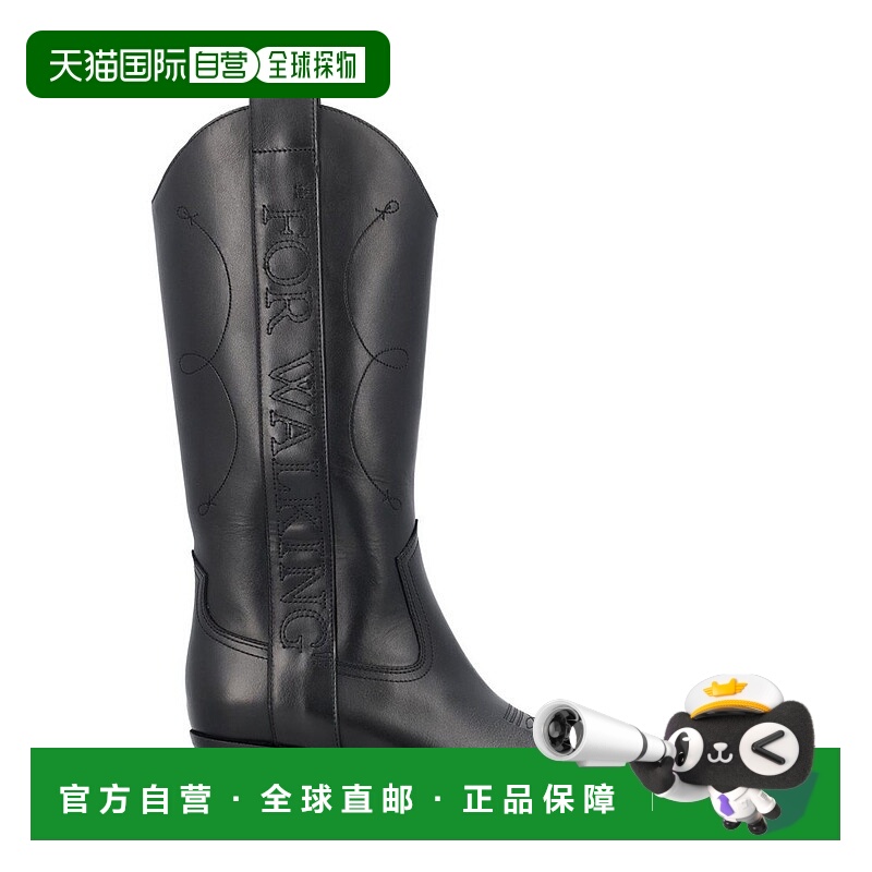 1h可退 香港直邮Off-white 女士 尖頭步行靴 1010 black黑色 舒适