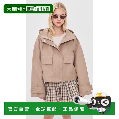 香港直邮Staud 女士 Alta 夹克 brown棕色 舒适时尚