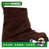 女士 香港直邮The 1h可退 Robin Attico Mini 踝靴 棕色 Combat