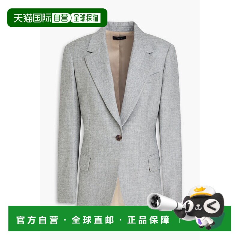 1h可退 香港直邮THEORY 希尔瑞 女士 羊毛法兰绒西装外套 P080110
