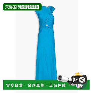 连衣裙 剪口细褶缎面长款 SFPRO03520BLEU 女士 香港直邮Sandro