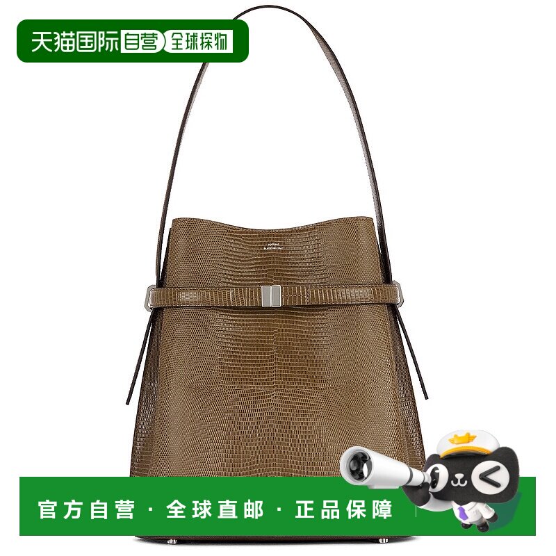 1h可退 香港直邮TOTÊME 女士 束带蜥蜴纹压花水桶包 251WAL0048LE