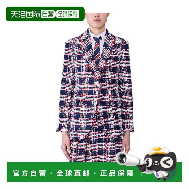 香港直邮Thom Browne 格纹西装外套 FBC862TF0361羊毛