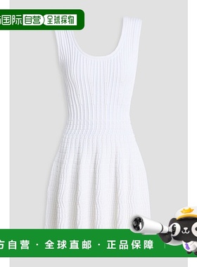 1h可退 香港直邮Alaia 女士 罗纹针织迷你连衣裙 AA9R24205M87300