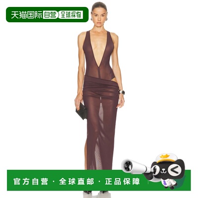 香港直邮ALEX PERRY 女士 for FWRD 褶裥挂脖晚装 D1537RE26长裙