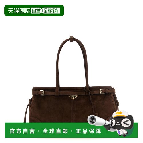 香港直邮PRADA 女士手提包 1BA433VMOM2C4SF0003 AW2026 棕色