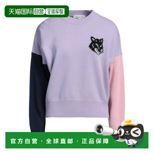 1h可退 香港直邮MAISON KITSUNE 女士 毛衣 purple紫色 舒适时尚
