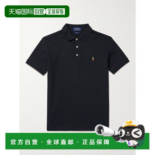 香港直邮Polo Ralph Lauren Polo 拉夫 劳伦 男士 修身Logo刺绣皮