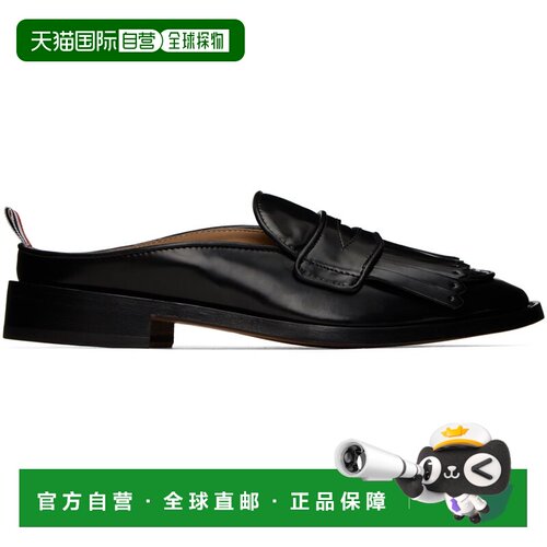 1h可退 香港直邮Thom Browne 汤姆 布朗 男士 黑色 Kilt 穆勒鞋 M