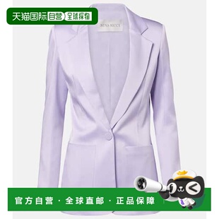 1h可退 香港直邮Nina Ricci 莲娜丽姿 女士 Crêpe 缎面西装外套