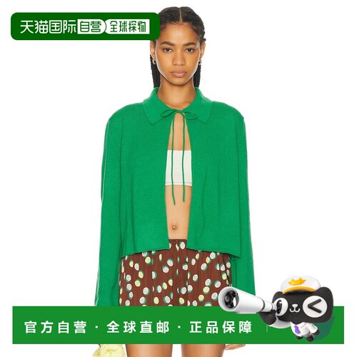 香港直邮Bode 女士 Lodge 针织开衫 WRS24KT009 green绿色 舒适时