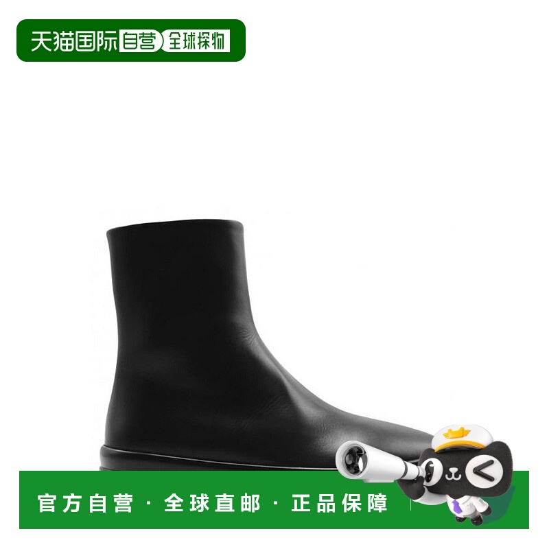 1h可退 香港直邮The Row 女士 圓頭套穿踝靴 F1208RC22 black黑色