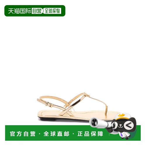 香港直邮Prada 普拉达 女士 皮质平底凉鞋 1Y395O3AU1F005F0522WH