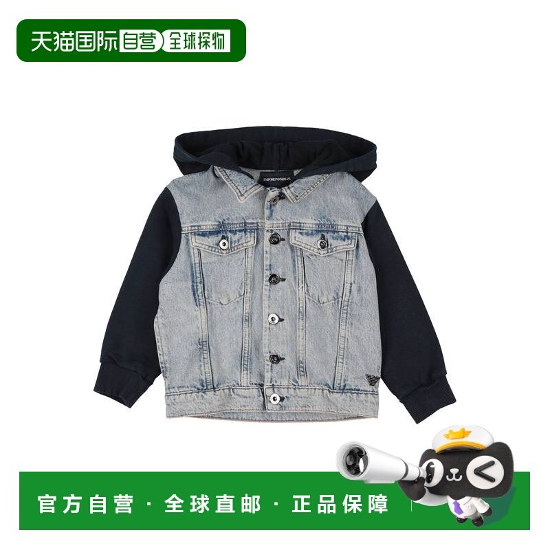 1h可退 香港直邮Emporio Armani 安普里奥 阿玛尼 男童 牛仔布夹,童装/婴儿装/亲子装,普通外套,淘宝优惠券,粉丝福利购,淘宝优惠卷