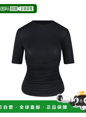 香港直邮Alaia 女士 针织T恤 AA9H1248J050B black黑色 舒适时尚