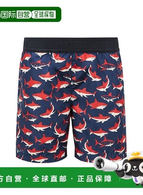 香港直邮Moncler 盟可睐 女童 鲨鱼印花泳裤童装 K19542C00010598