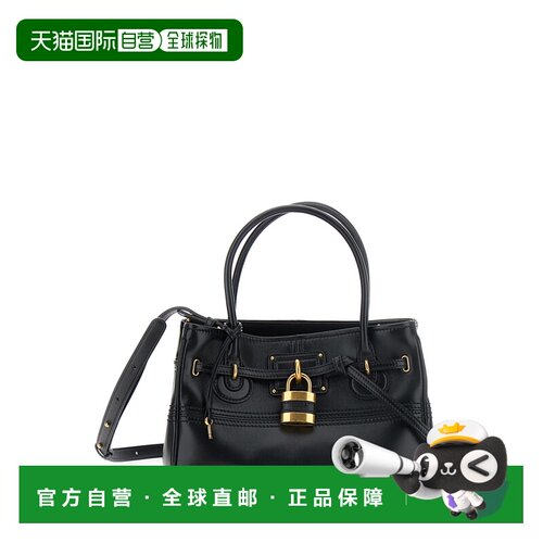 香港直邮Chloe 蔻依 女士 'Paddington Sling' details 黑色皮革