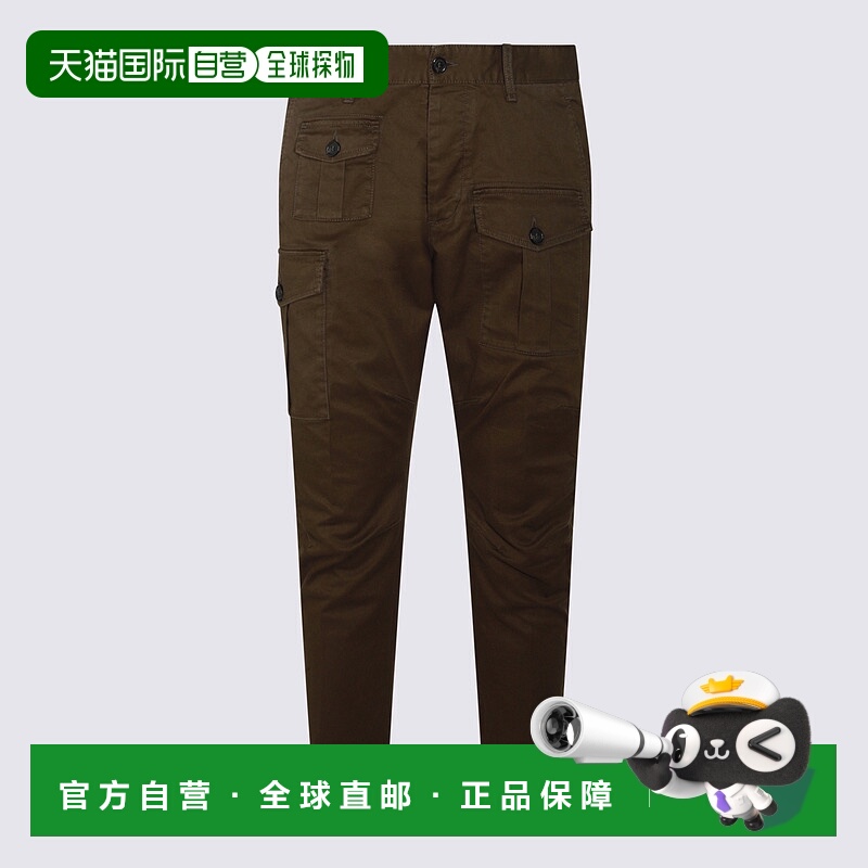 1h可退 香港直邮Dsquared2 二次方 男士 腰带环工装裤 S74KB0818S